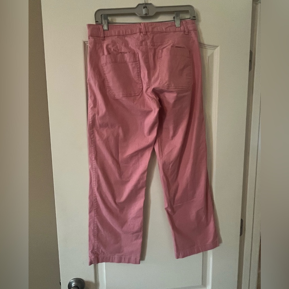Old Navy Pink Melon Color Women's khaki Cropped Pants size 4 - Picture 9 of 16
